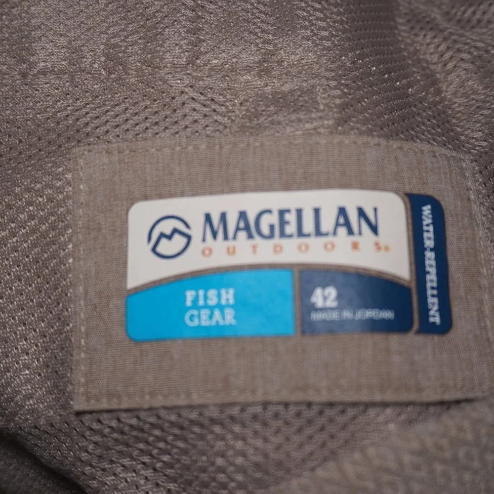 Magellan Outdoor Mens Khaki And Black Bundle (2) Fishing Cargo Shorts Size 42